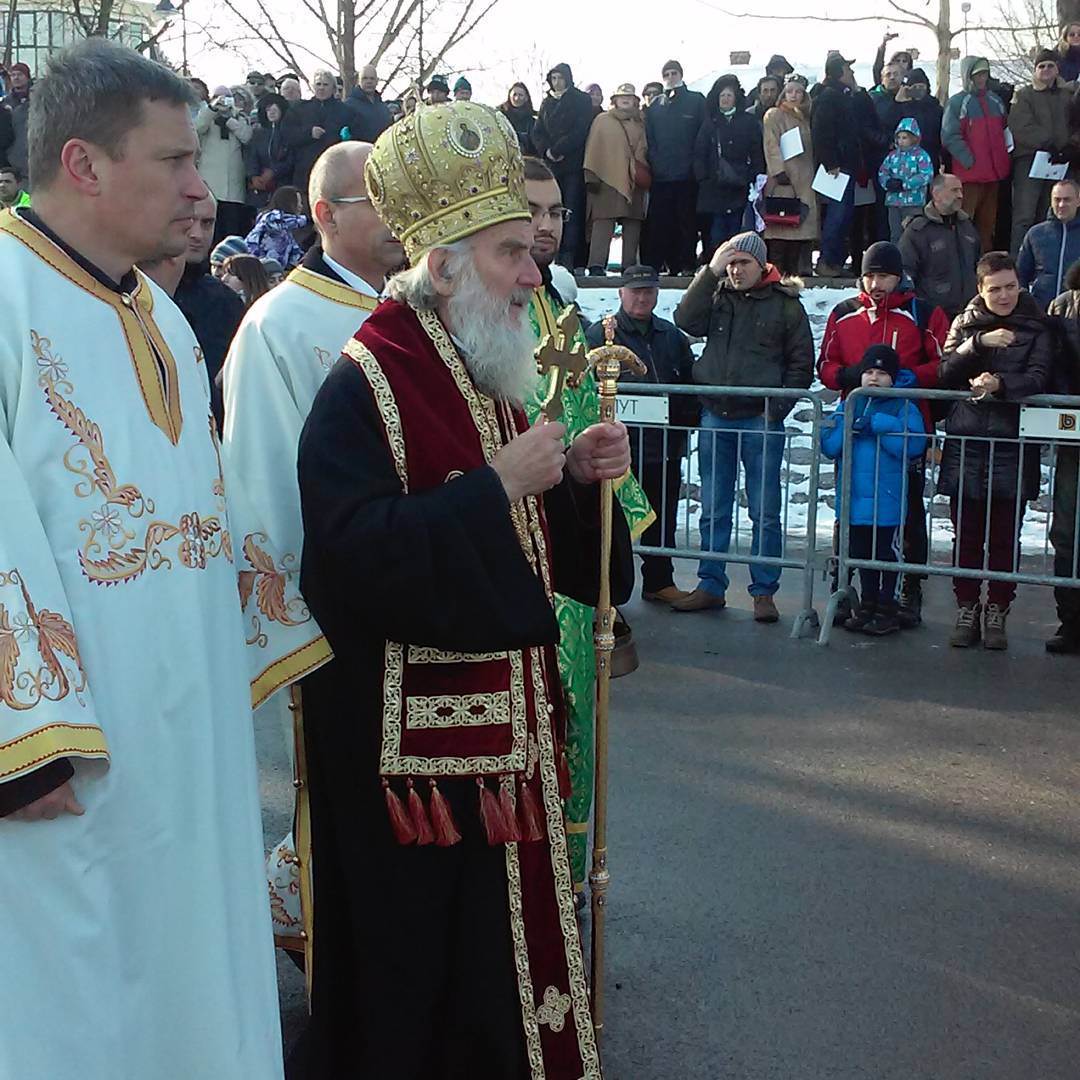 Patrijarh Irinej služio liturgiju u Sabornoj crkvi