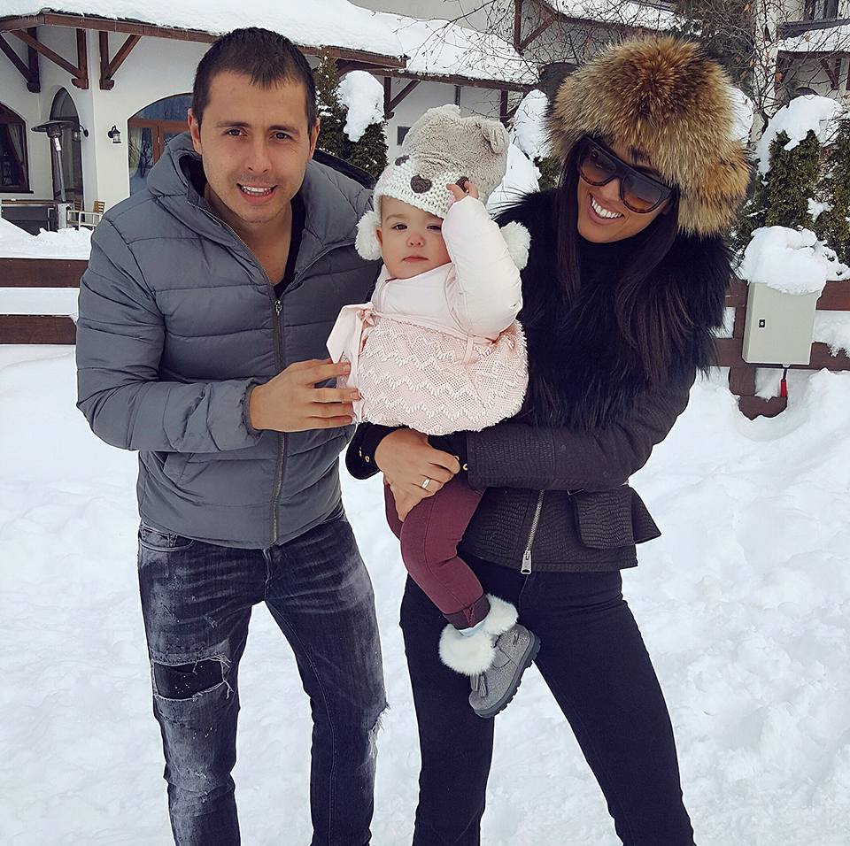 Nemanja Staletović prvi put sa kćerkicom na zimovanju!