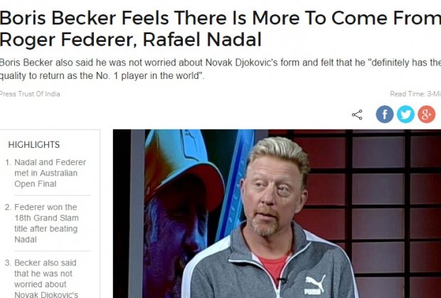 Beker okrenuo leđa Đokoviću. Nemac želi da trenira Federera!