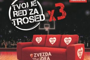 OSVOJITE GLEDANJE UTAKMICE EVROLIGE SA TROSEDA, JER TVOJ JE RED NA IDEA TROSED