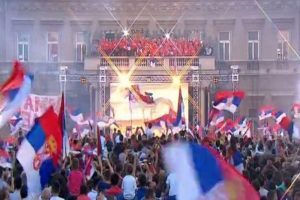 Odbojkašice proslavile osvojeno zlato s navijačima u Beogradu