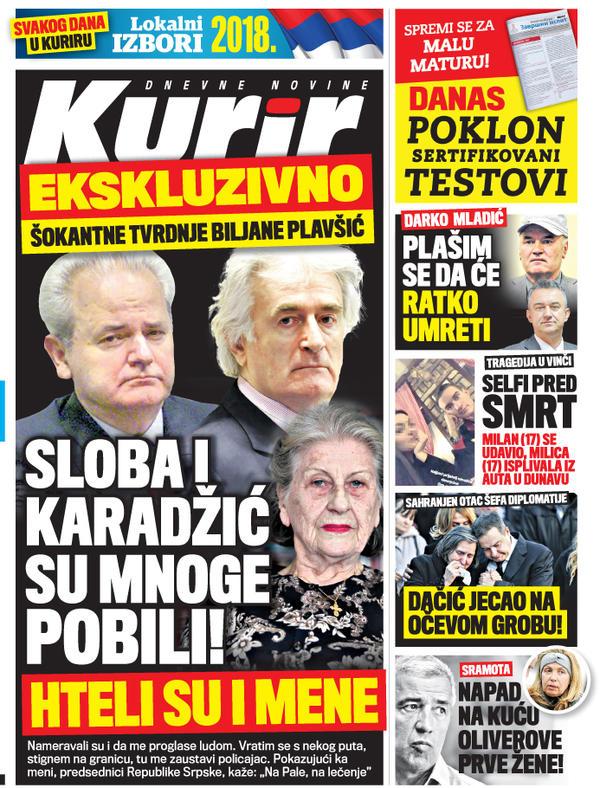 naslovne strane,blic, današnje novine, dnevne novine, dnevnik, kurir,današnje novine,najvažnije vesti, politika, srpski telegraf, prelistavanje, večernje novosti