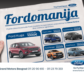 Fordomanija - mesec dana izuzetnih cena za Fordove modele