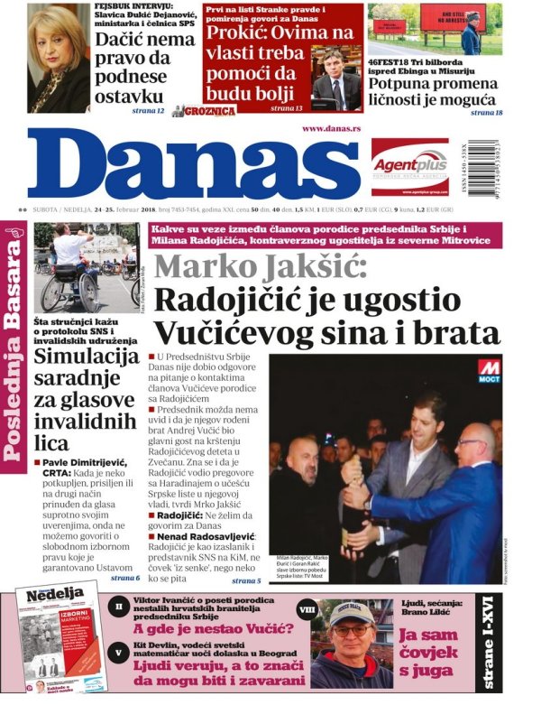 Ovo su naslovne strane današnjih novina!