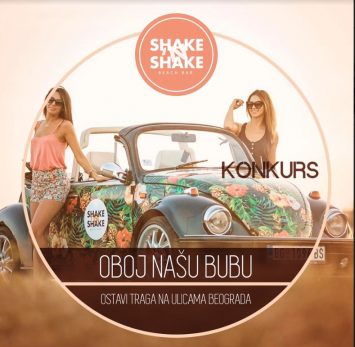 Splav Shake'n'Shake organizovao konkurs ''OBOJ NAŠU BUBU - Ostavi traga na ulicama Beograda!''