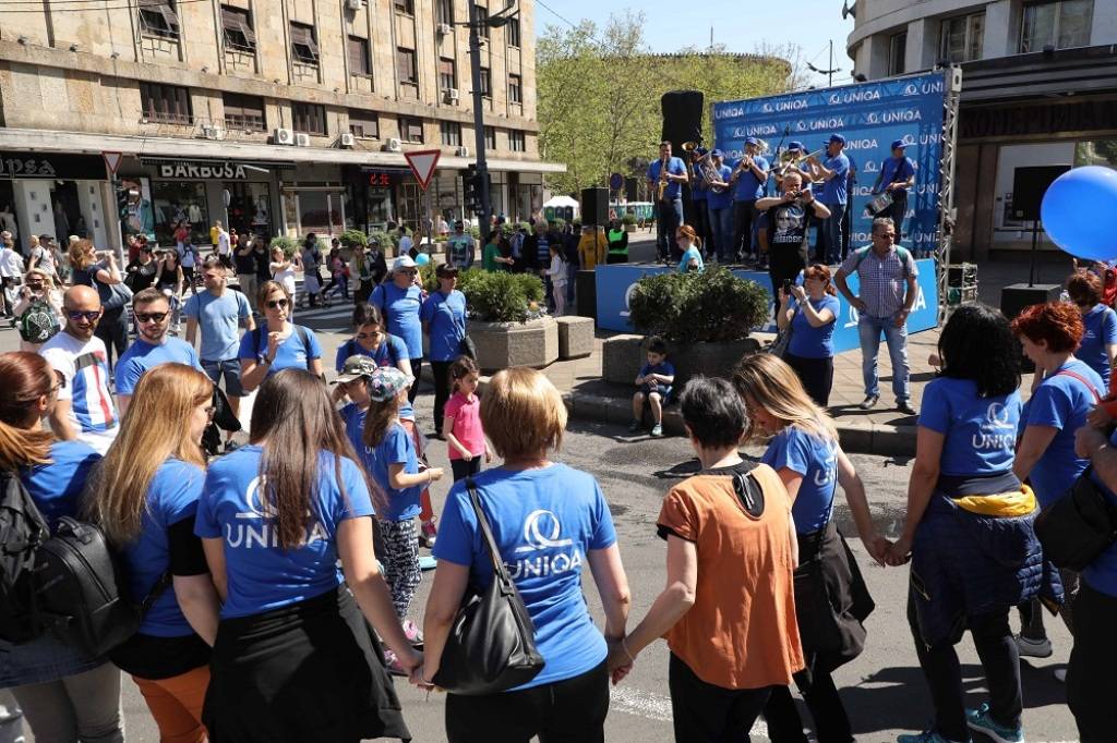 Selektor vaterpolo reprezentacije Srbije gost UNIQA osiguranja na 31. Beogradskom maratonu