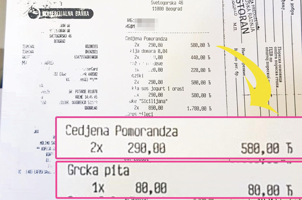 SRAMOTA! Lazukić uz tužbu predao račun na kojem piše da je on platio ceđenu pomorandžu, gazirani sok, orahe i pitu, jogurt, porodičnu picu....