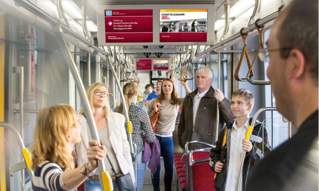 Beč: istorijat ulica na digitalnim ekranima javnog prevoza
