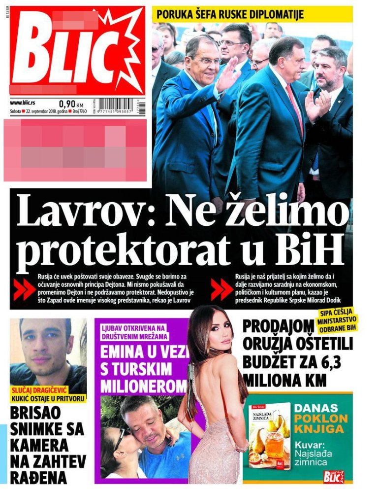 Ovo su današnje NASLOVNE STRANE