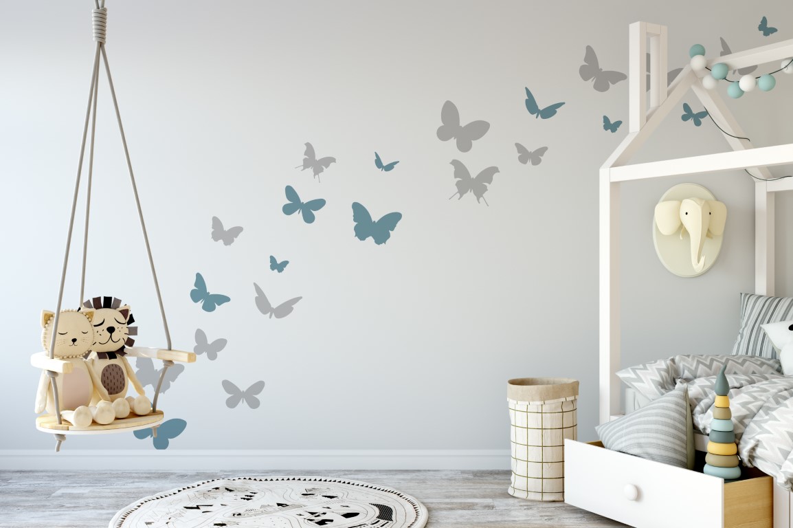 butterflies flying away 1 Wall Sticker
