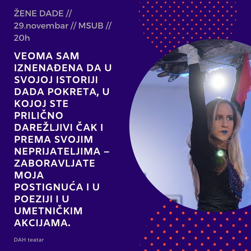 Izložba koja nedostaje „Žene DADE“ u Muzeju savremene umetnosti!