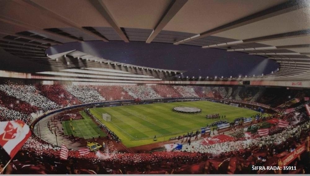Stadion Crvene Zvezde menja svoj izgled. Ovako će izgledati u budućnosti