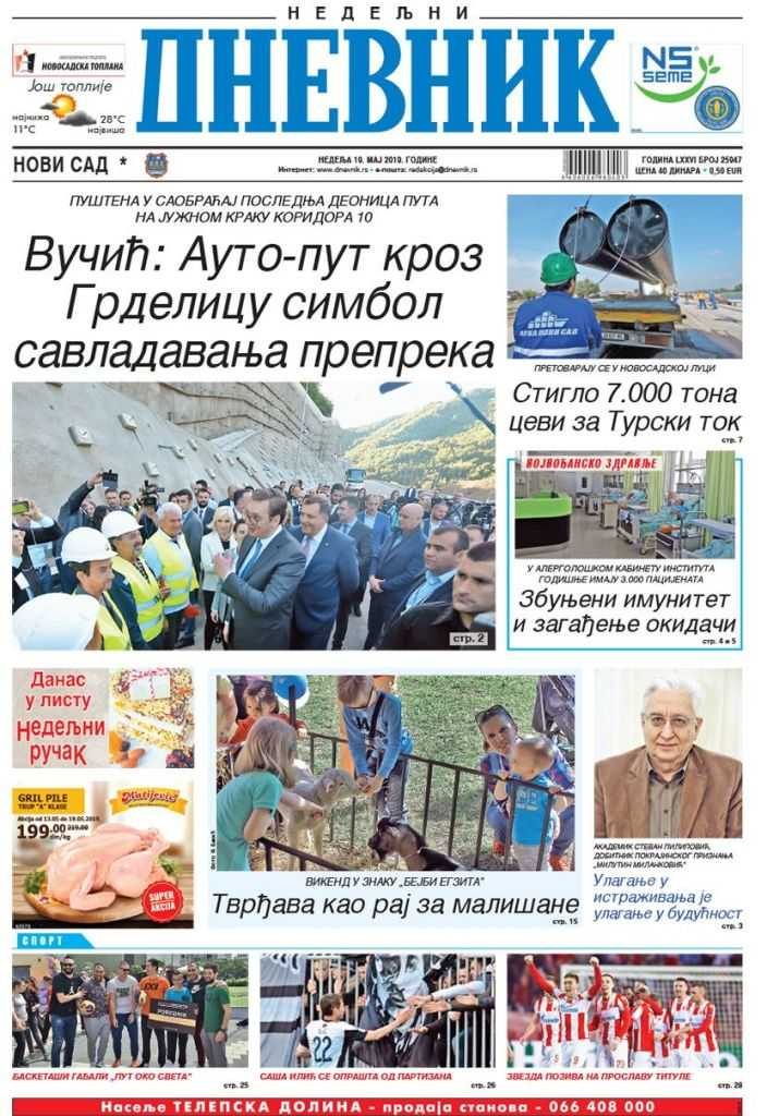 Ovo su današnje NASLOVNE STRANE