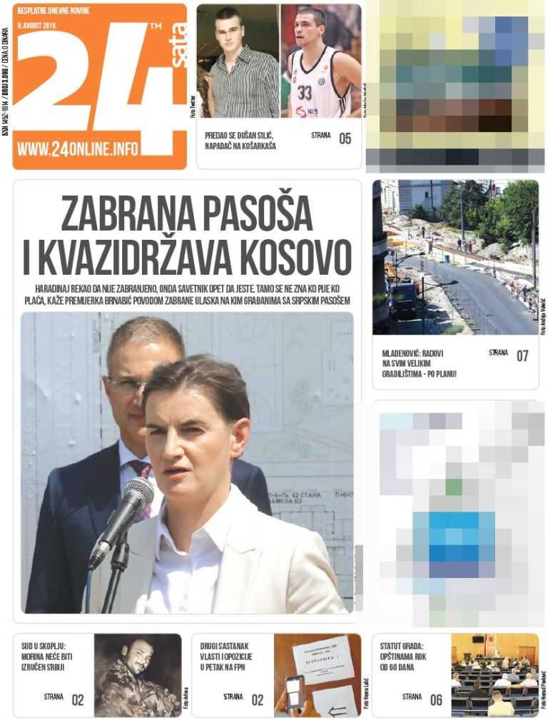 Ovo su današnje NASLOVNE STRANE