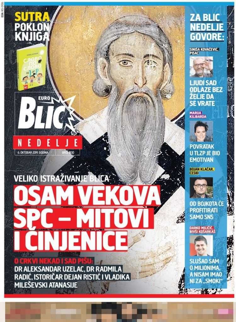 Ovo su današnje NASLOVNE STRANE