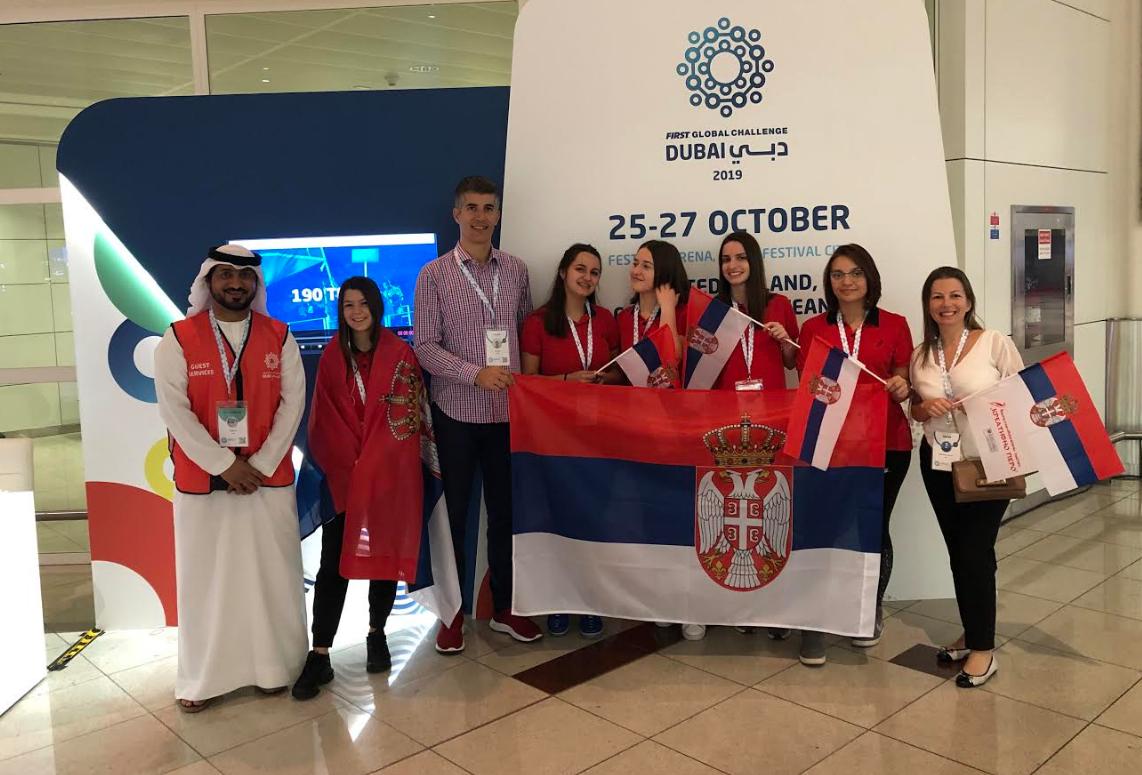 Uspešno učešće srpskog tima na Olimpijadi robotike u Dubaiju!