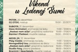 DISCO I EVERGREEN VIKEND U LEDENOJ ŠUMI- BESPLATNI PROGRAMSKI SADRŽAJI ZA SVE GENERACIJE