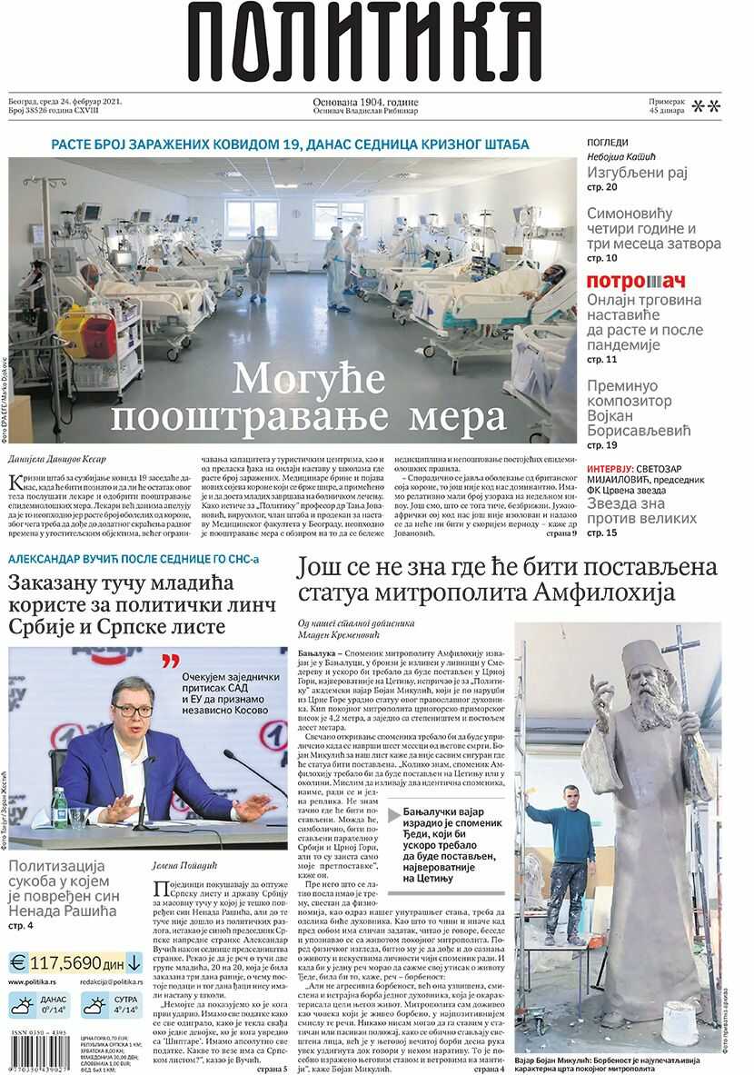 politika 24 februar