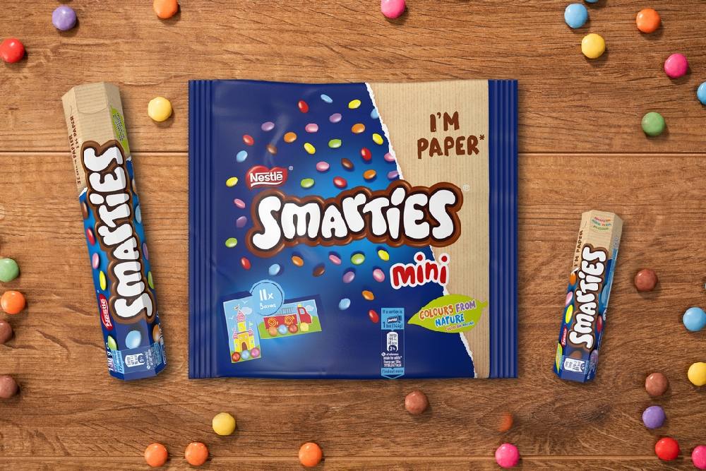 Smarties® bombone od sada u reciklabilnoj papirnoj ambalaži