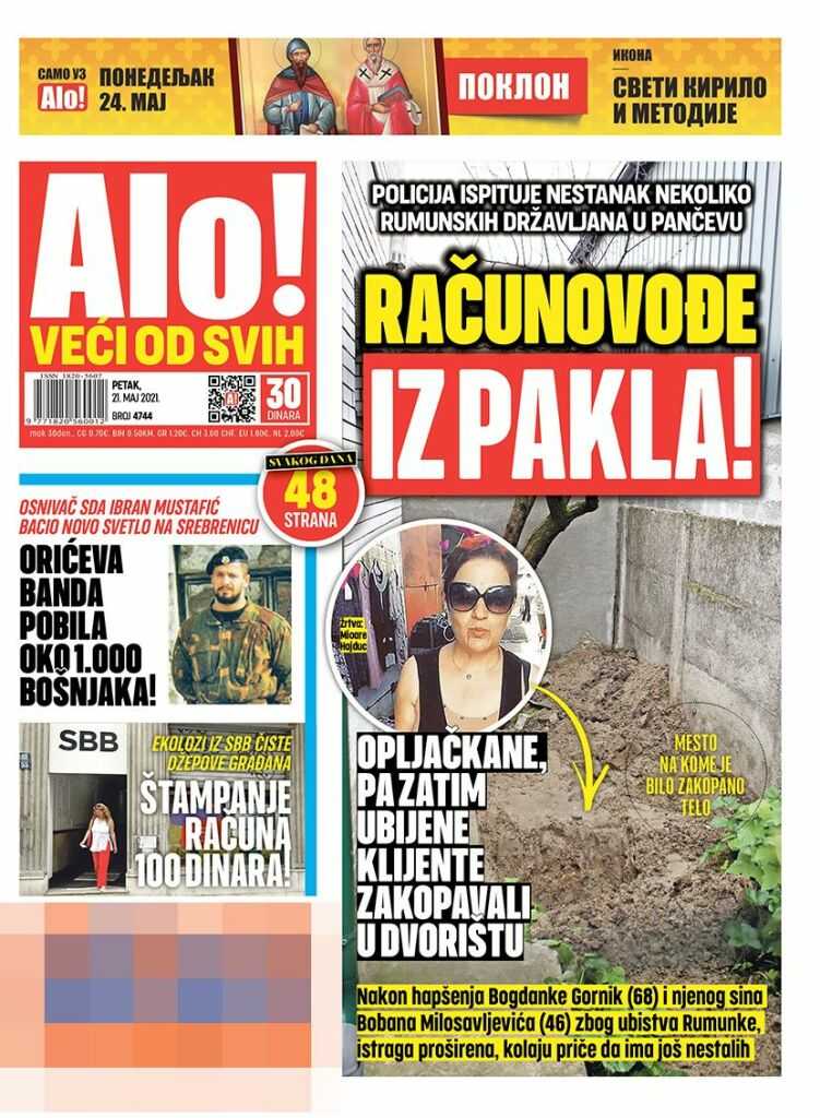 OVO SU DANAŠNJE NASLOVNE STRANE