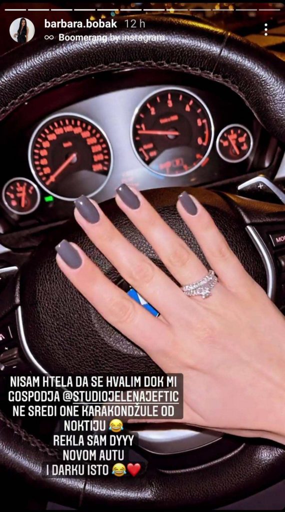 Darko Lazić zaprosio Barbaru Bobak: Pohvalila se skupocenim prstenom i autom