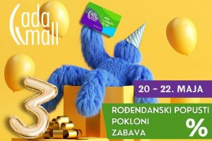 JOŠ UVEK MLADI I LUDI – Treći rođendan Ada Malla Uz popuste do 50% i zabavu za celu porodicu