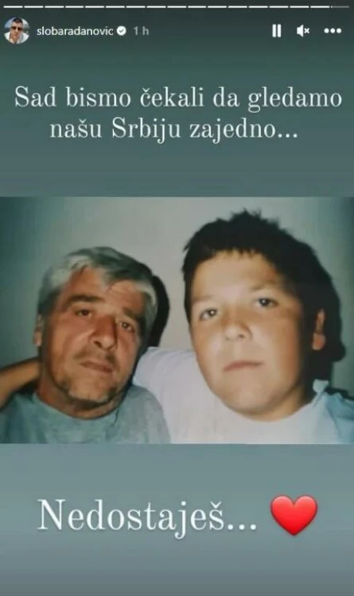 Sloba Radanović se polomio na komade, objavio fotografiju pokojnog oca i napisao jaku poruku